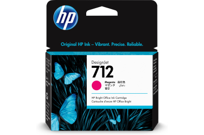 HP 712 29 ml inktcartridge voor DesignJet, magenta