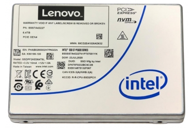 Lenovo 4XB7A17133 internal solid state drive 2.5" 6.4 TB PCI Express 4.0 TLC 3D NAND NVMe