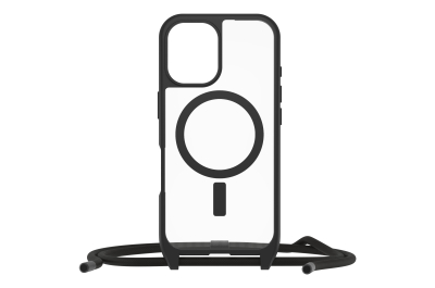 OtterBox ReactNecklaceMagSafeiPhone16CLRBKPOLYBAG