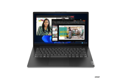Lenovo V14 G4 AMN AMD Ryzen™ 5 7520U Laptop 35,6 cm (14") Full HD 8 GB LPDDR5-SDRAM 256 GB SSD Wi-Fi 5 (802.11ac) Windows 11 Pro Belgisch Zwart