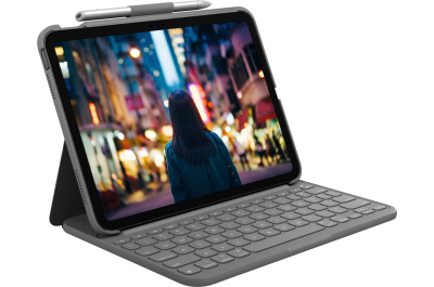 Logitech 920-011413 mobile device keyboard QWERTY US International Bluetooth Grey