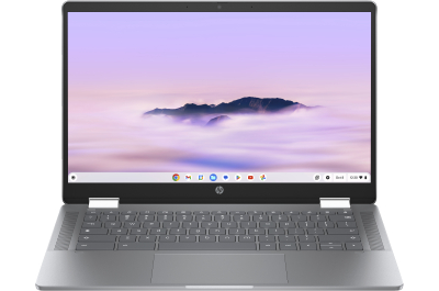 HP Chromebook x360 14b-cd0802nd Intel® Core™ i3 i3-N305 35,6 cm (14") Touchscreen Full HD 8 GB LPDDR5-SDRAM 256 GB UFS Wi-Fi 6 (802.11ax) ChromeOS Zilver