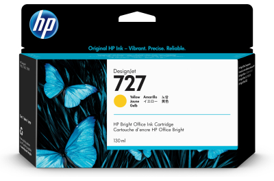 HP 727 gele DesignJet inktcartridge, 130 ml