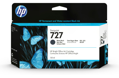HP 727 matzwarte DesignJet inktcartridge, 130 ml