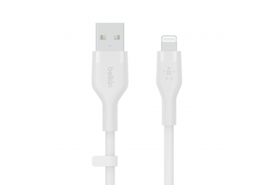Belkin Cbl Scicone USB-A LTG 2M blc USB-kabel USB A USB C/Lightning Wit
