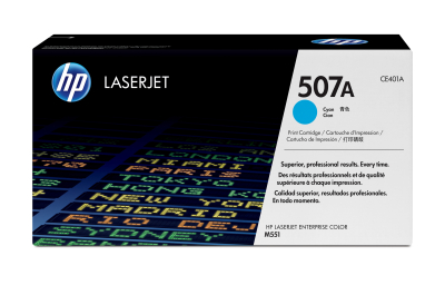 HP 507A originele cyaan LaserJet tonercartridge