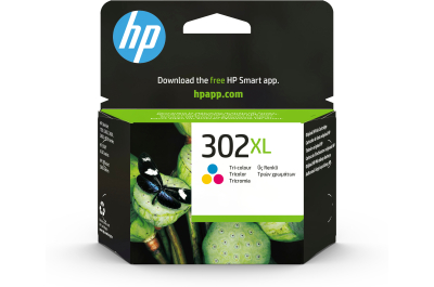 HP 302XL originele high-capacity drie-kleuren inktcartridge
