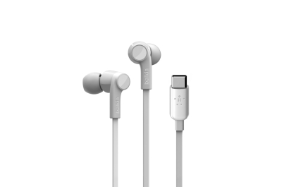 Belkin ROCKSTAR Headphones Wired In-ear Calls/Music USB Type-C White