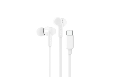 Belkin SoundForm Headset Bedraad In-ear Muziek/Voor elke dag USB Type-C Wit