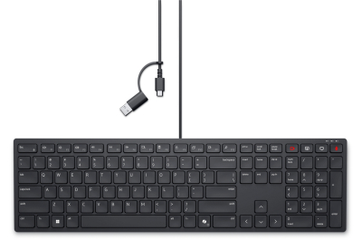 DELL KB525C toetsenbord Kantoor USB AZERTY Frans Zwart