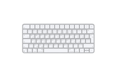 Apple Magic keyboard USB + Bluetooth Arabic Aluminium, White