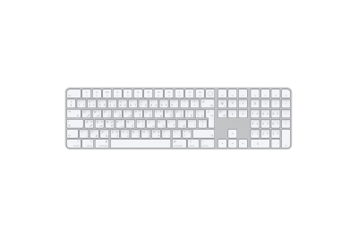 Apple Magic keyboard USB + Bluetooth Arabic Aluminium, White