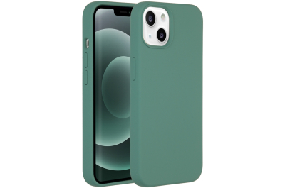 Accezz Liquid Silicone Backcover iPhone 13 Mini - Donkergroen