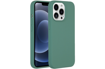 Accezz Liquid Silicone Backcover iPhone 13 Pro - Donkergroen