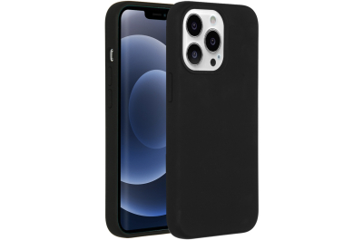 Accezz Liquid Silicone Backcover iPhone 13 Pro - Zwart