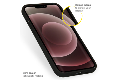 Accezz Liquid Silicone Backcover iPhone 13 Pro Max - Zwart