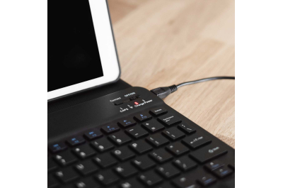 Accezz AZERTY Bluetooth Keyboard Bookcase iPad 10.9 (2022) - Zwart