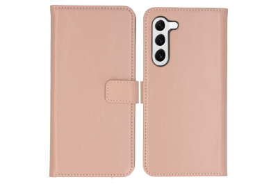 Selencia Echt Lederen Bookcase Samsung Galaxy S23 - Dusty Pink